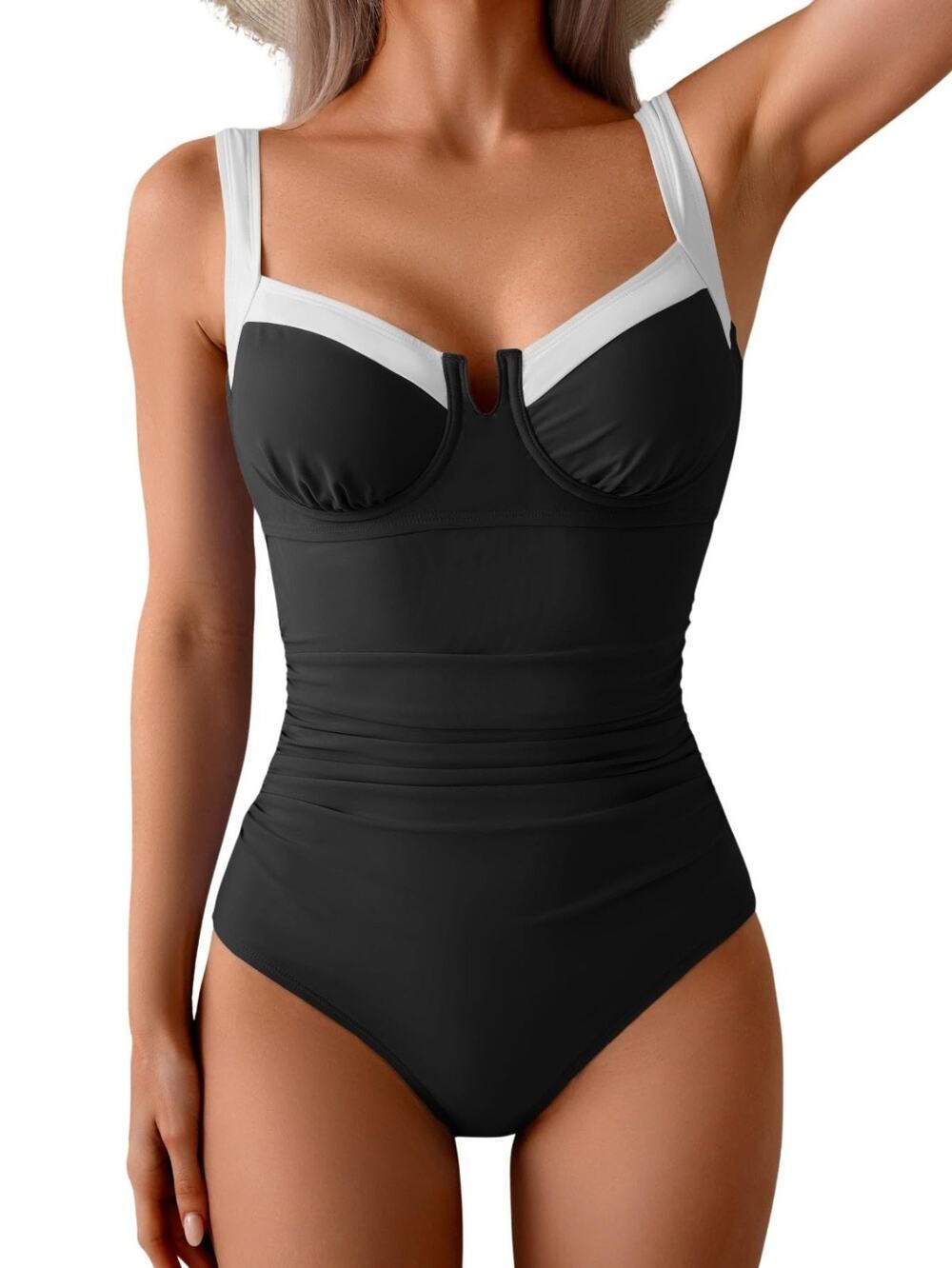 B2prity Women's Underwire One Piece Swimsuits Tummy Control Size XL